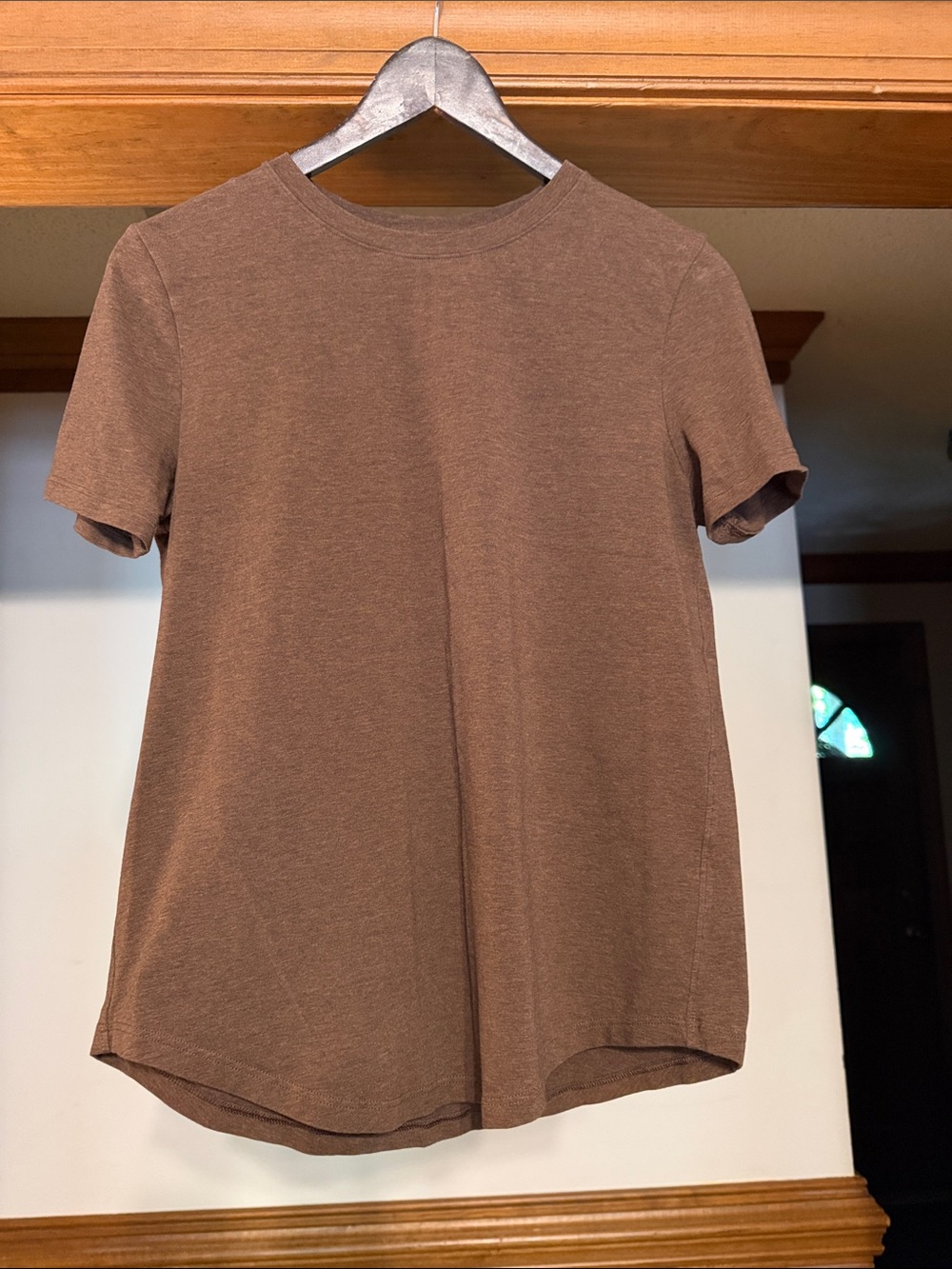 lululemon athletica Brown Crewneck Tee
